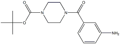 1-BOC-4-(3-AMINO-BENZOYL)-PIPERAZINE,,结构式