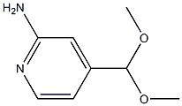 2-AMINO-4-PYRIDINE CARBALDEHYDE DIMETHYL ACETAL Structure