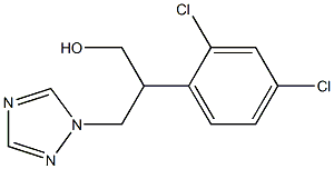 2-(2,4-DICHLOROPHENYL)-3-(1H-1,2,4-TRIAZOL-1-YL)PROPAN-1-OL[FOR TETRACONAZOLE],,结构式