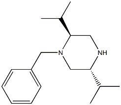 (2S,5R)-1-BENZYL-2,5-DI(PROPAN-2-YL)PIPERAZINE 化学構造式