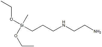 N-(2-AMINOETHYL)-3-AMINOPROPYLMETHYLDIETHOXYSILANE Structure