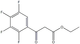 2,3,4,5-TETRAFLUOROBENZOYL ETHYL ACETIC ACID 化学構造式