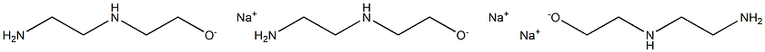 N-(2-HYDROXYETHYL)ETHYLENEDIAMINETRISODIUM SALT,,结构式