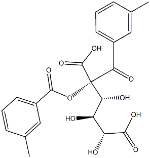 DI-M-TOLUOYL-L-TARARIC ACID 化学構造式
