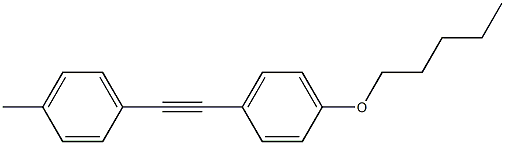 1-PENTYLOXY-4-[(4-METHYLPHENYL)ETHYNYL]BENZENE Structure