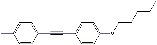 1-PENTYLOXY-4-[(4-METHYLPHENYL)ETHYNYL]BENZENE 结构式