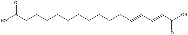 十六碳二烯二酸, , 结构式