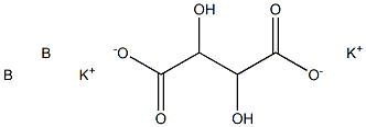 potassium boron tartrate Structure