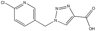 1-(6-Chloro-pyridin-3-ylmethyl)-1H-[1,	2,	3]triazole-4-carboxylic	acid,,结构式