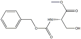 N-CBZ-SERINE METHYL ESTER 化学構造式