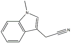 N-METHYL-3-(CYANOMETHYL) INDOLE 化学構造式