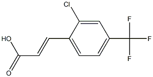 2-CHLORO-4-(TRIFLUOROMETHYL)CINNAMIC ACID,,结构式