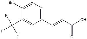 4-BROMO-3-(TRIFLUOROMETHYL)CINNAMIC ACID 化学構造式