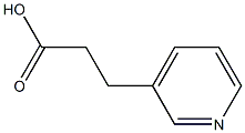 3-(pyridin-3-yl)propanoic acid 化学構造式