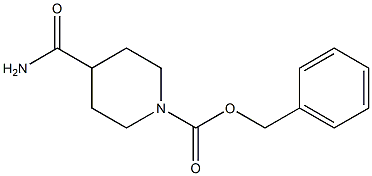 Benzyl-4-carbam-oylpiperidine-1-carboxylate 化学構造式