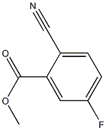 2-CYANO-5-FLUOROBENZOIC ACID METHYL ESTER Structure