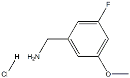 3-FLUORO-5-METHOXYBENZYLAMINE Hydrochloride 结构式