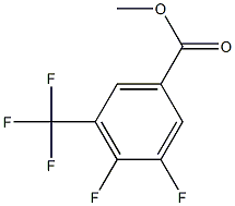 3,4-DIFLUORO-5-(TRIFLUOROMETHYL)BENZOIC ACID METHYL ESTER 结构式