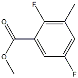 2,5-DIFLUORO-3-METHYLBENZOIC ACID METHYL ESTER 化学構造式