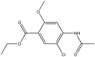 ETHYL 4-ACETAMIDO-5-CHLORO-2-METHOXYBENZOATE Structure