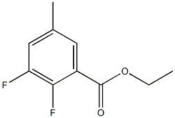2,3-DIFLUORO-5-METHYLBENZOIC ACID ETHYL ESTER 化学構造式