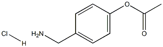 4-ACETOXYBENZYLAMINE Hydrochloride,,结构式