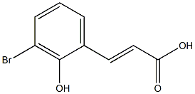 3-BROMO-2-HYDROXYCINNAMIC ACID Structure