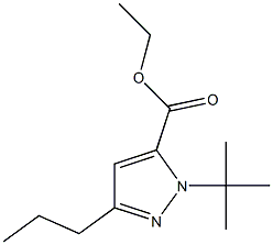 1-(1,1-DIMETHYLETHYL)-3-PROPYL-1H-PYRAZOLE-5-CARBOXYLICACIDETHYLESTER,,结构式