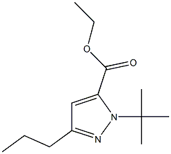 1-(1,1-DIMETHYLETHYL)-3-PROPYL-1H-PYRAZOLE-5-CARBOXYLICACIDETHYLESTER Structure