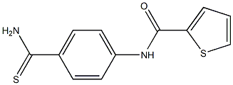 N-[4-(AMINOCARBONOTHIOYL)PHENYL]THIOPHENE-2-CARBOXAMIDE Structure