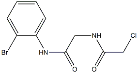 N-{2-[(2-BROMOPHENYL)AMINO]-2-OXOETHYL}-2-CHLOROACETAMIDE,,结构式