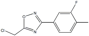  5-(CHLOROMETHYL)-3-(3-FLUORO-4-METHYLPHENYL)-1,2,4-OXADIAZOLE