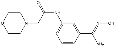 N-{3-[AMINO(HYDROXYIMINO)METHYL]PHENYL}-2-MORPHOLIN-4-YLACETAMIDE Structure