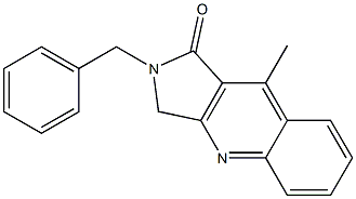 2-BENZYL-9-METHYL-2,3-DIHYDRO-1H-PYRROLO[3,4-B]QUINOLIN-1-ONE Structure