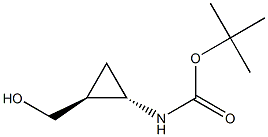 TERT-BUTYL (1S,2S)-2-(HYDROXYMETHYL)CYCLOPROPYLCARBAMATE Struktur
