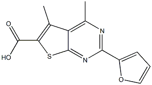  2-(2-FURYL)-4,5-DIMETHYLTHIENO[2,3-D]PYRIMIDINE-6-CARBOXYLIC ACID