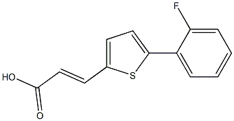 3-[5-(2-FLUOROPHENYL)THIEN-2-YL]ACRYLIC ACID Structure