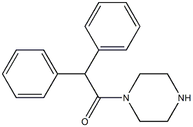 1-(DIPHENYLACETYL)PIPERAZINE 化学構造式