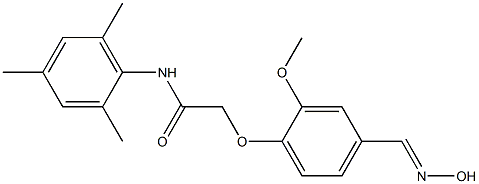 2-{4-[(HYDROXYIMINO)METHYL]-2-METHOXYPHENOXY}-N-MESITYLACETAMIDE