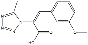3-(3-METHOXYPHENYL)-2-(5-METHYL-1H-TETRAZOL-1-YL)ACRYLIC ACID 结构式