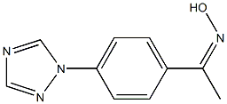 1-[4-(1H-1,2,4-TRIAZOL-1-YL)PHENYL]ETHANONE OXIME Structure