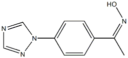 1-[4-(1H-1,2,4-TRIAZOL-1-YL)PHENYL]ETHANONE OXIME 化学構造式