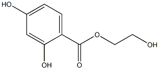 2,4-DIHYDROXYBENZOIC ACID 2-HYDROXYETHYL ESTER 97+% Structure