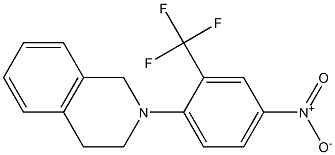 2-[4-NITRO-2-(TRIFLUOROMETHYL)PHENYL]-1,2,3,4-TETRAHYDROISOQUINOLINE, 95+%,,结构式