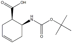 (1R:2S)-BOC-2-AMINOCYCLOHEX-4-ENE-CARBOXYLIC ACID Struktur