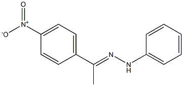 (1E)-1-(4-NITROPHENYL)ETHANONE PHENYLHYDRAZONE Struktur