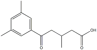 5-(3,5-DIMETHYLPHENYL)-3-METHYL-5-OXOVALERIC ACID 95% 化学構造式