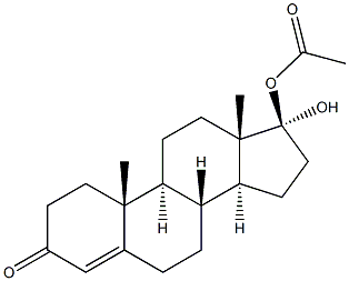 17A-HYDROXY-TESTOSTERONE ACETATE, 98% MIN,,结构式