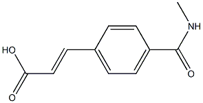 3-{4-[(METHYLAMINO)CARBONYL]PHENYL}ACRYLIC ACID Struktur