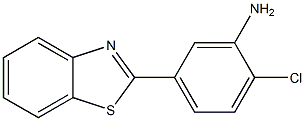 5-BENZOTHIAZOL-2-YL-2-CHLORO-PHENYLAMINE 95%,,结构式